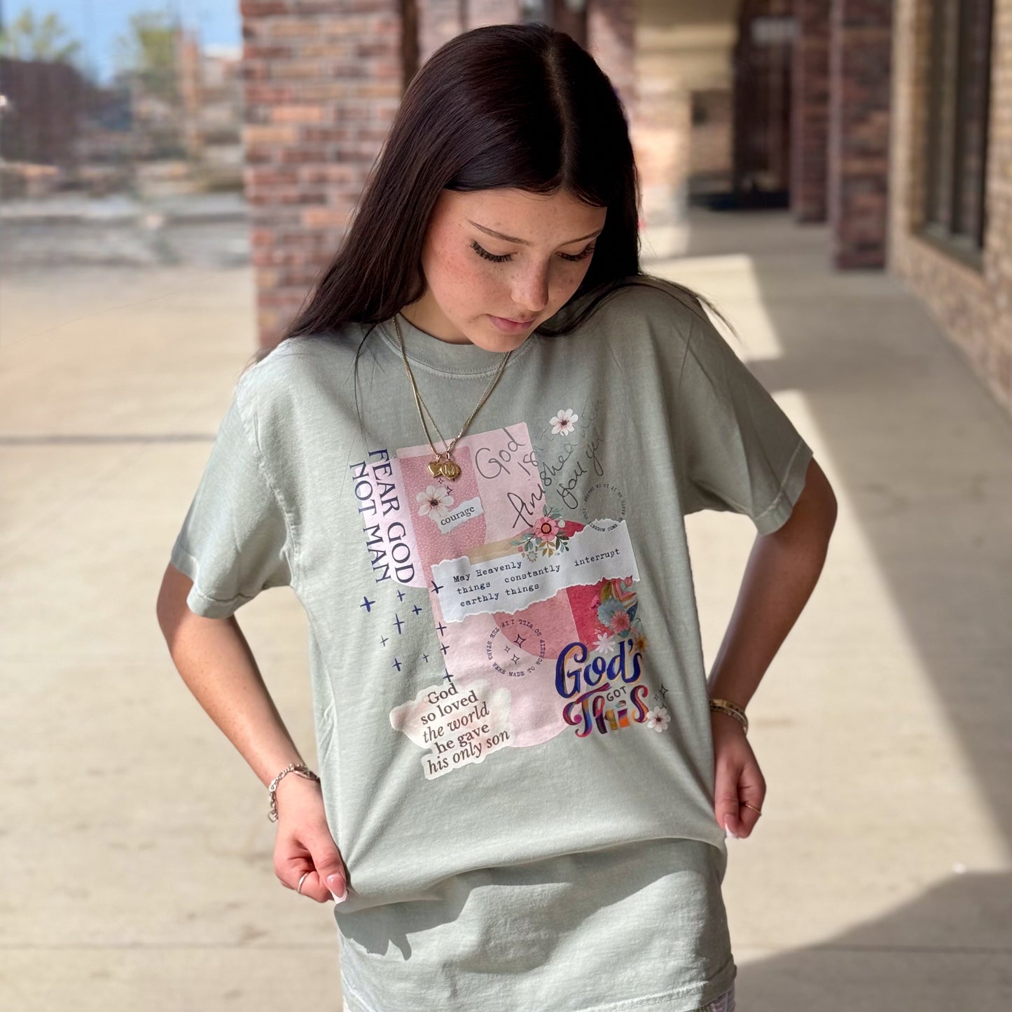 Inspirational Faith Collage Tee