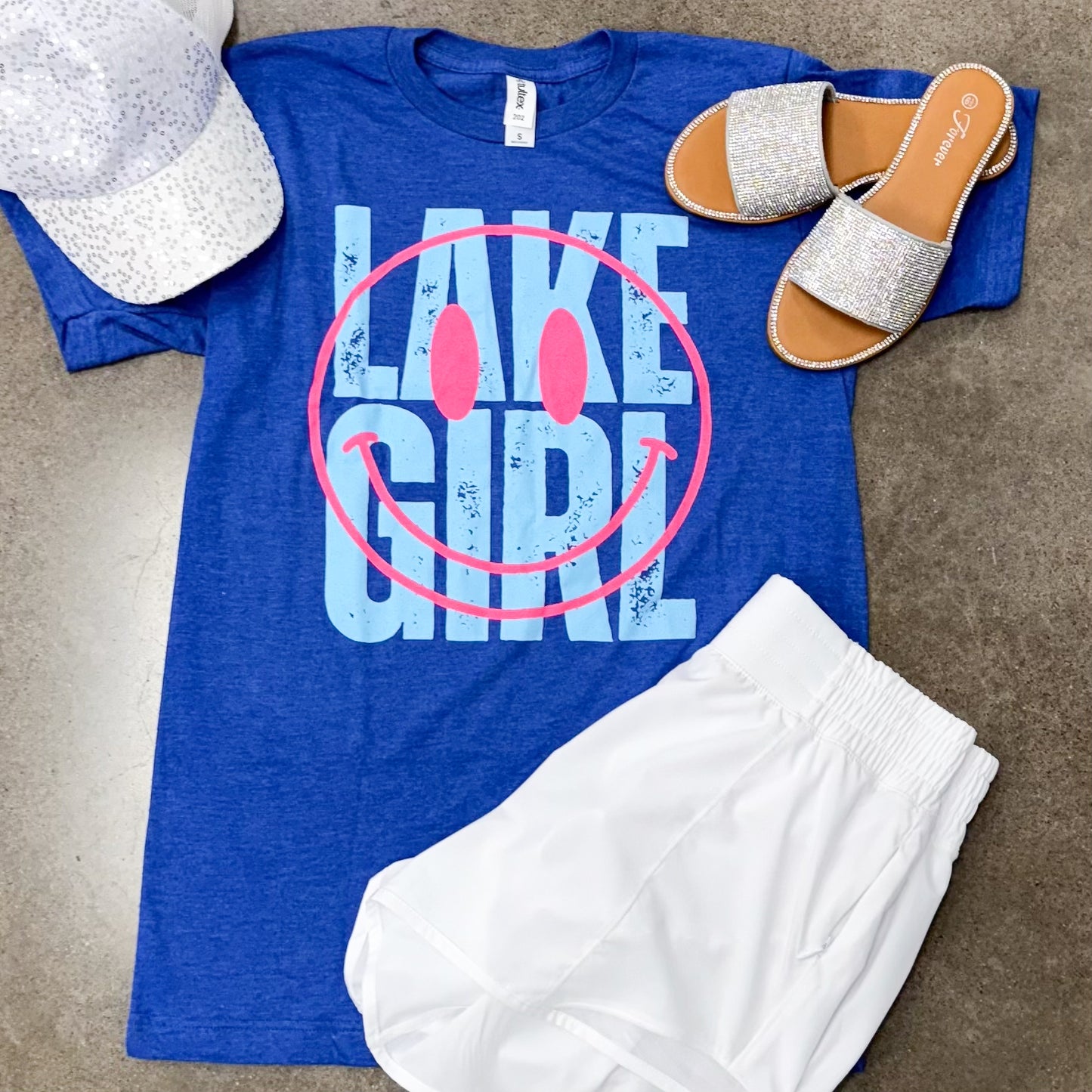 Lake Girl Smiley Tee