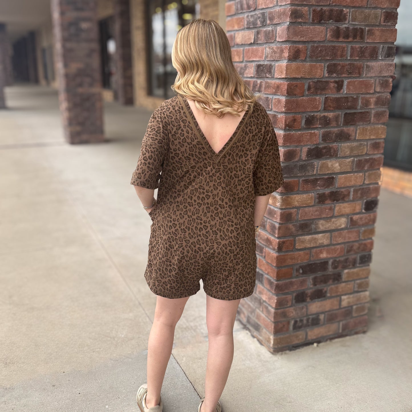 Leopard Print Romper