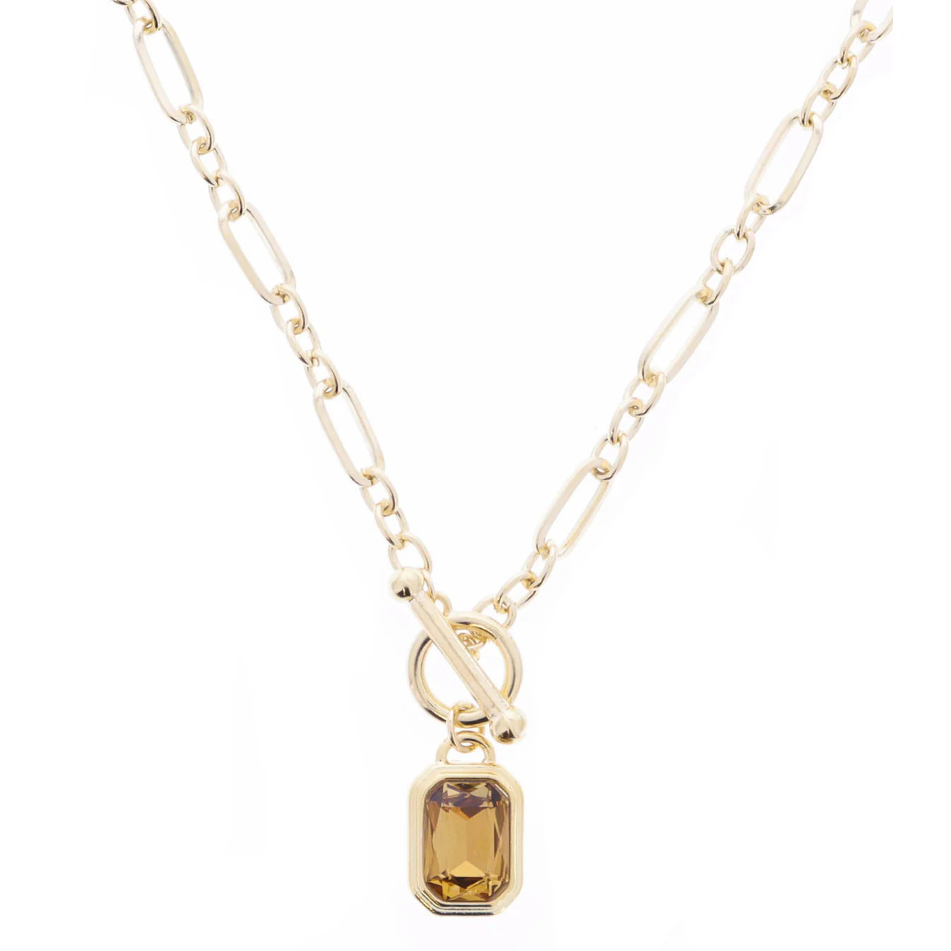 Jane Marie Gold Toggle Necklace