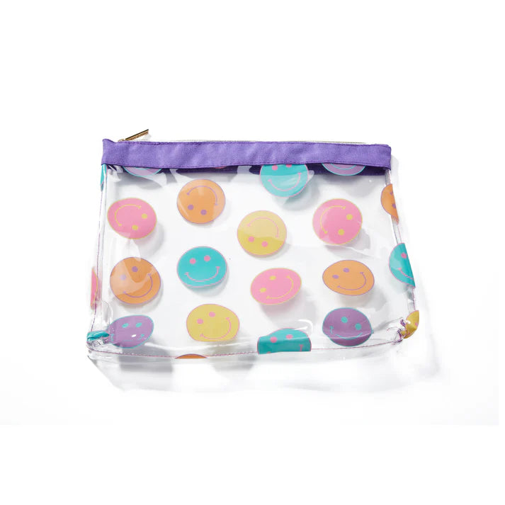 Color Me Happy Clear Zipper Bag