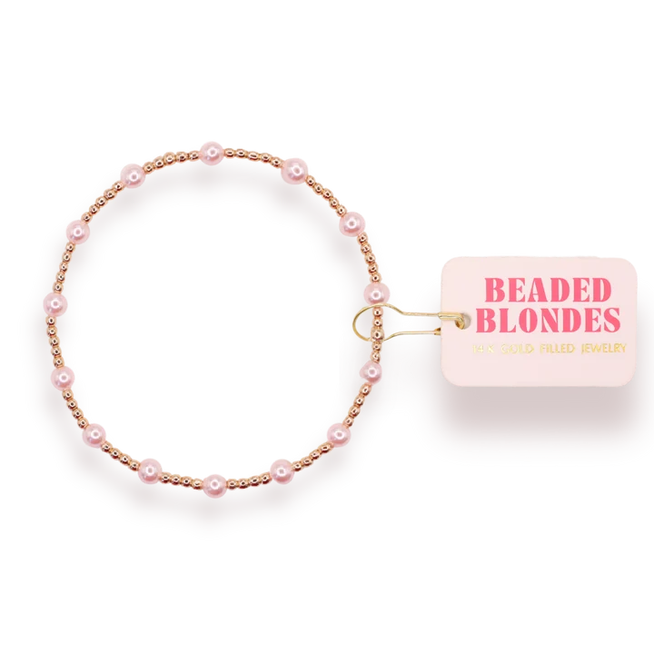 Beaded Blondes Pink June Bracelet