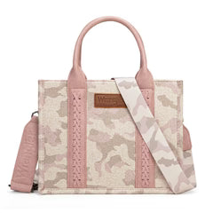 Wrangler Pink Camo Tote/Crossbody - Pink