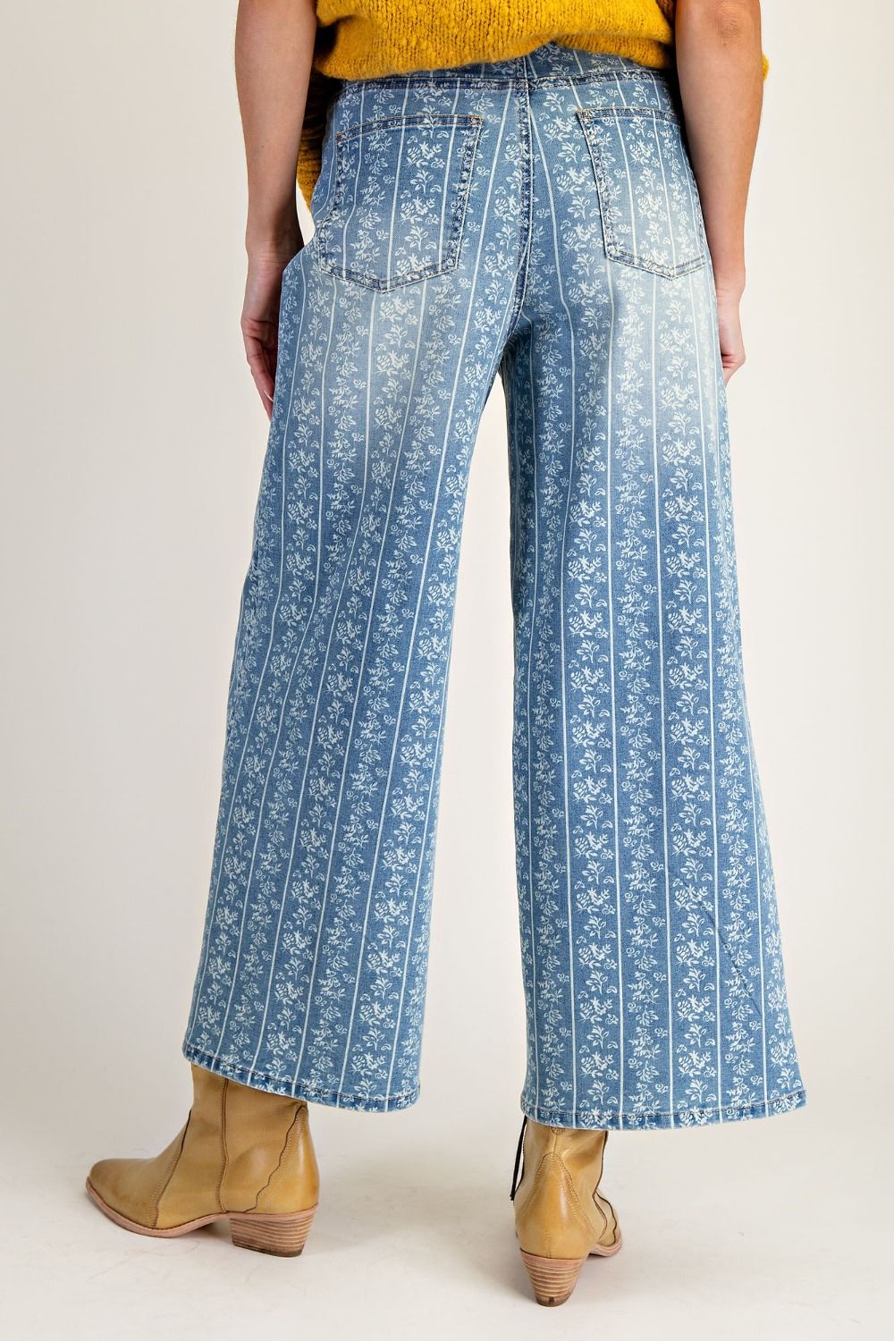 Fun Spring Stretchy Denim Pant