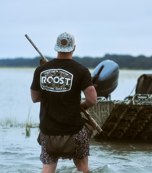 ROOST Camo Logo Tee