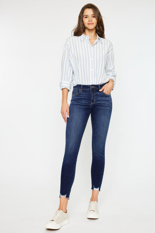 KanCan Mid Rise Ankle Skinny Jean