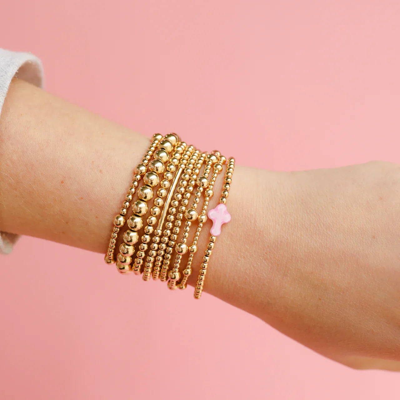 Beaded Blondes: Lively Bracelet - Gold