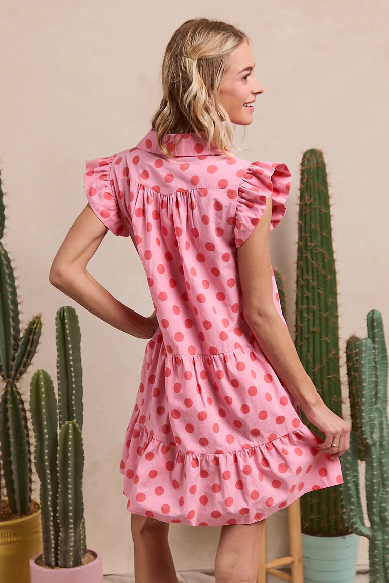 Tiered Sweetness Polka Dot Dress