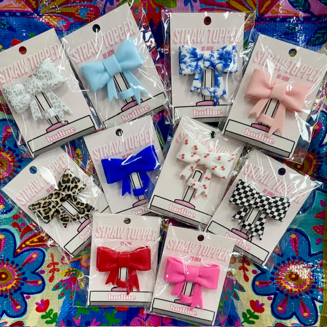 Large Bow Straw Topper
