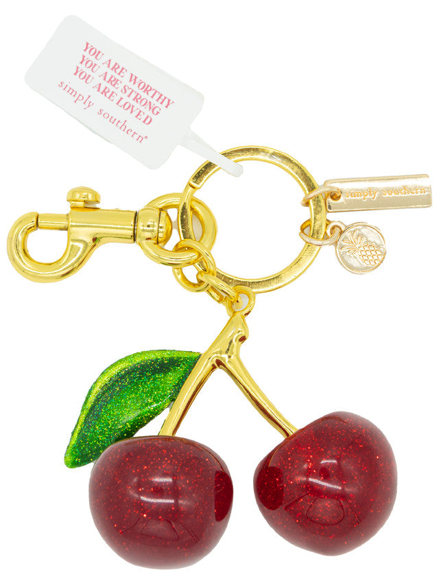 Simply Southern Key/Bag Charm: Cherries