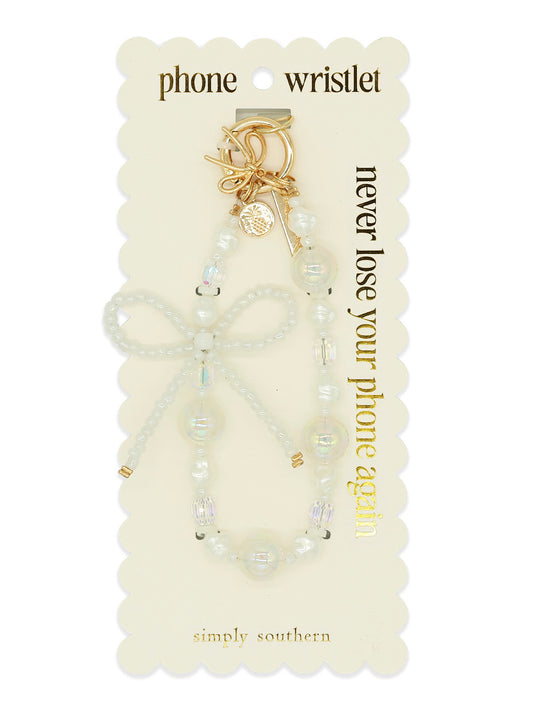 Simply Southern Phone Wristlet: Large Pearl