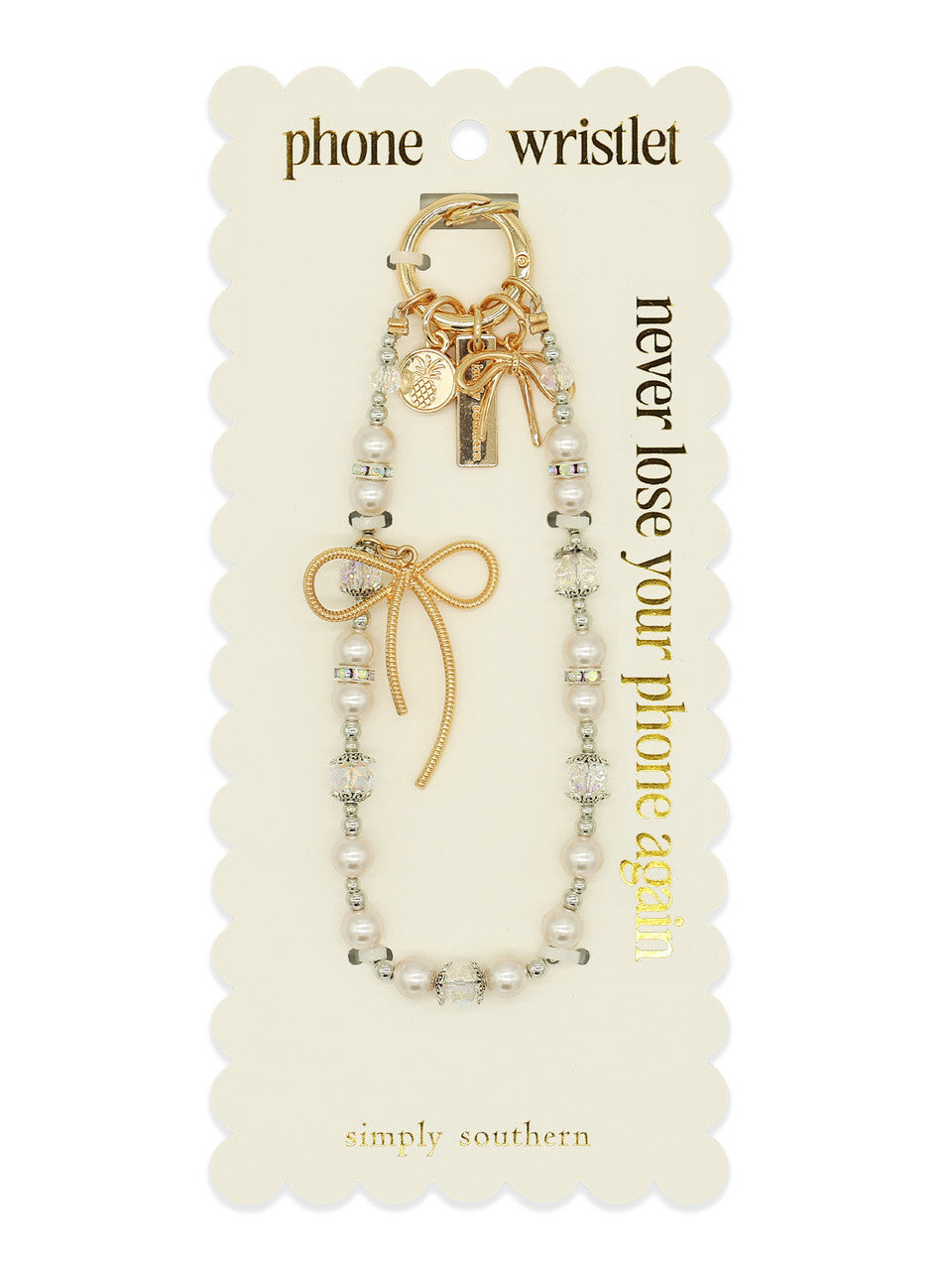 Simply Southern Phone Wristlet: Pearl