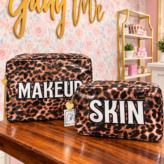 Makeup & Skin Leopard Cosmetic Bags