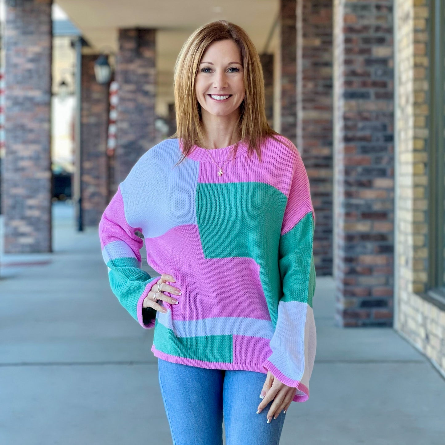 In Love Color Block Sweater