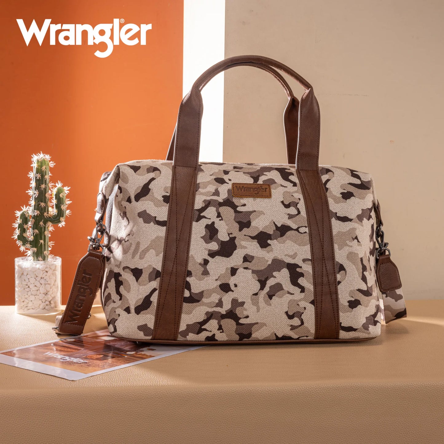 Wrangler Camo Print Duffle Bag
