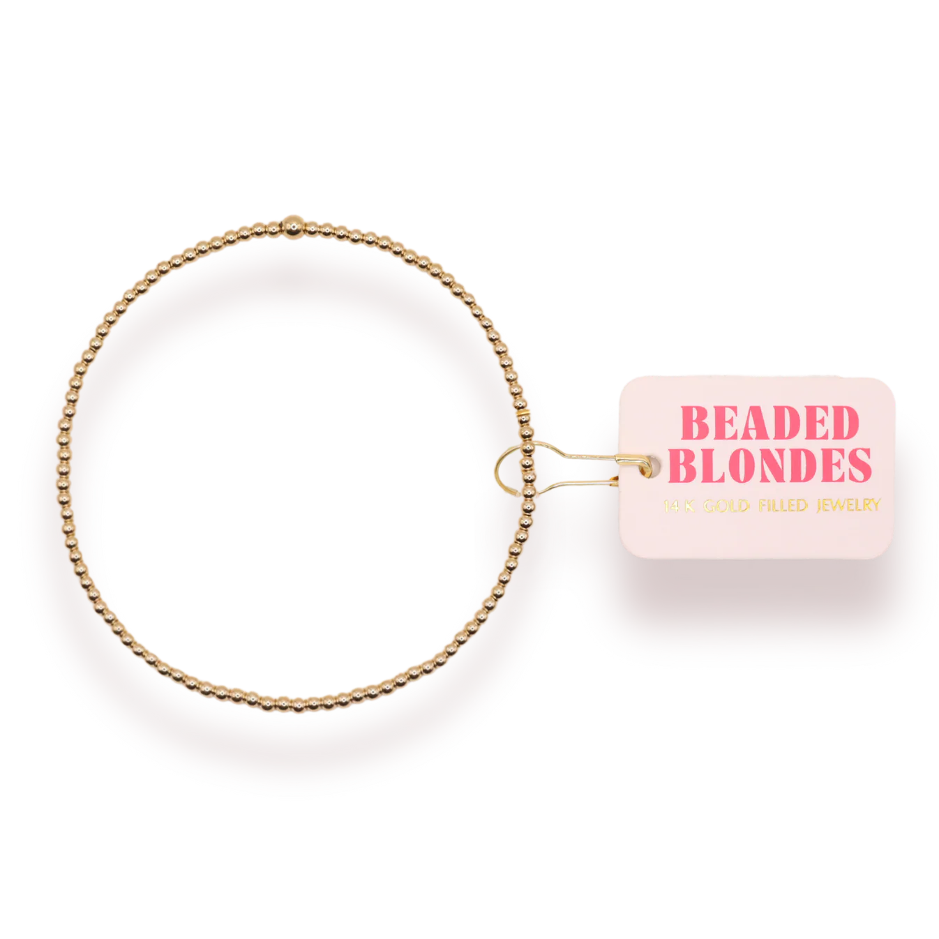 Beaded Blondes: 2mm Gold Beaded Bracelet