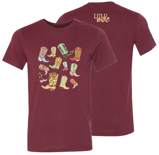 Lulu Mac Cowgirl Boot Graphic Tee