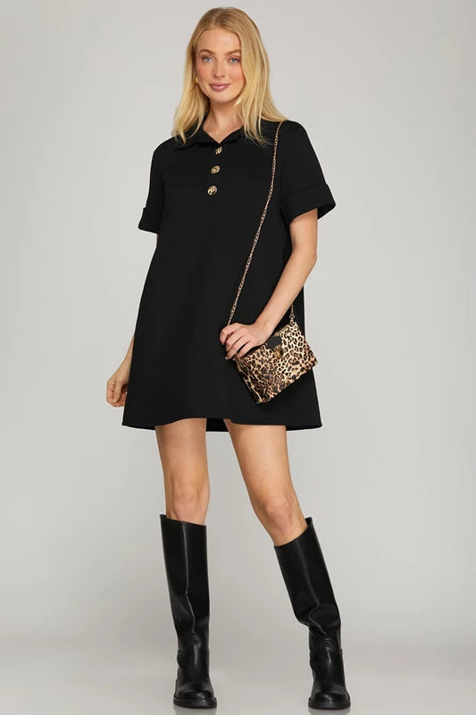 The Stacy Button Dress