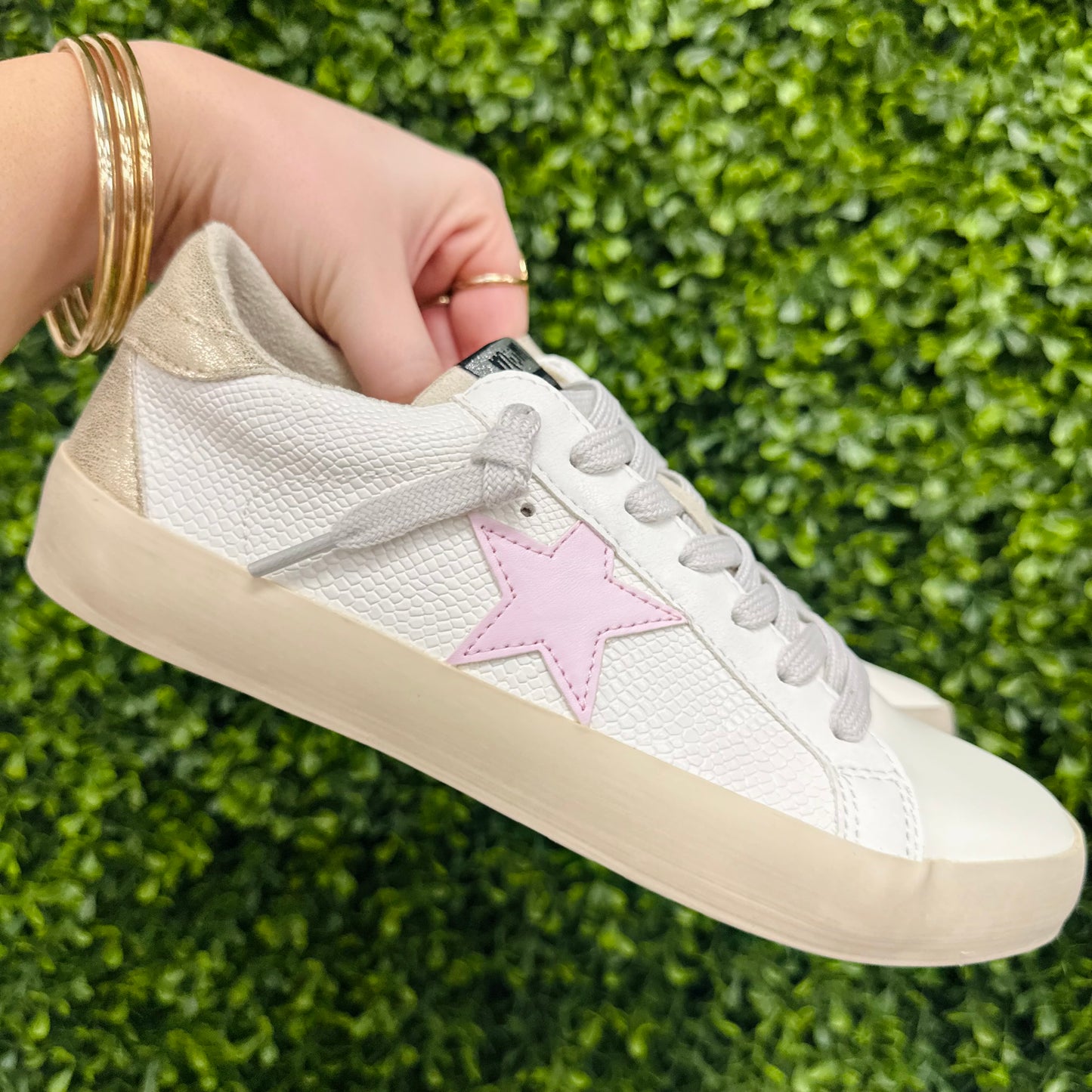 Sofia Pink Star Sneakers