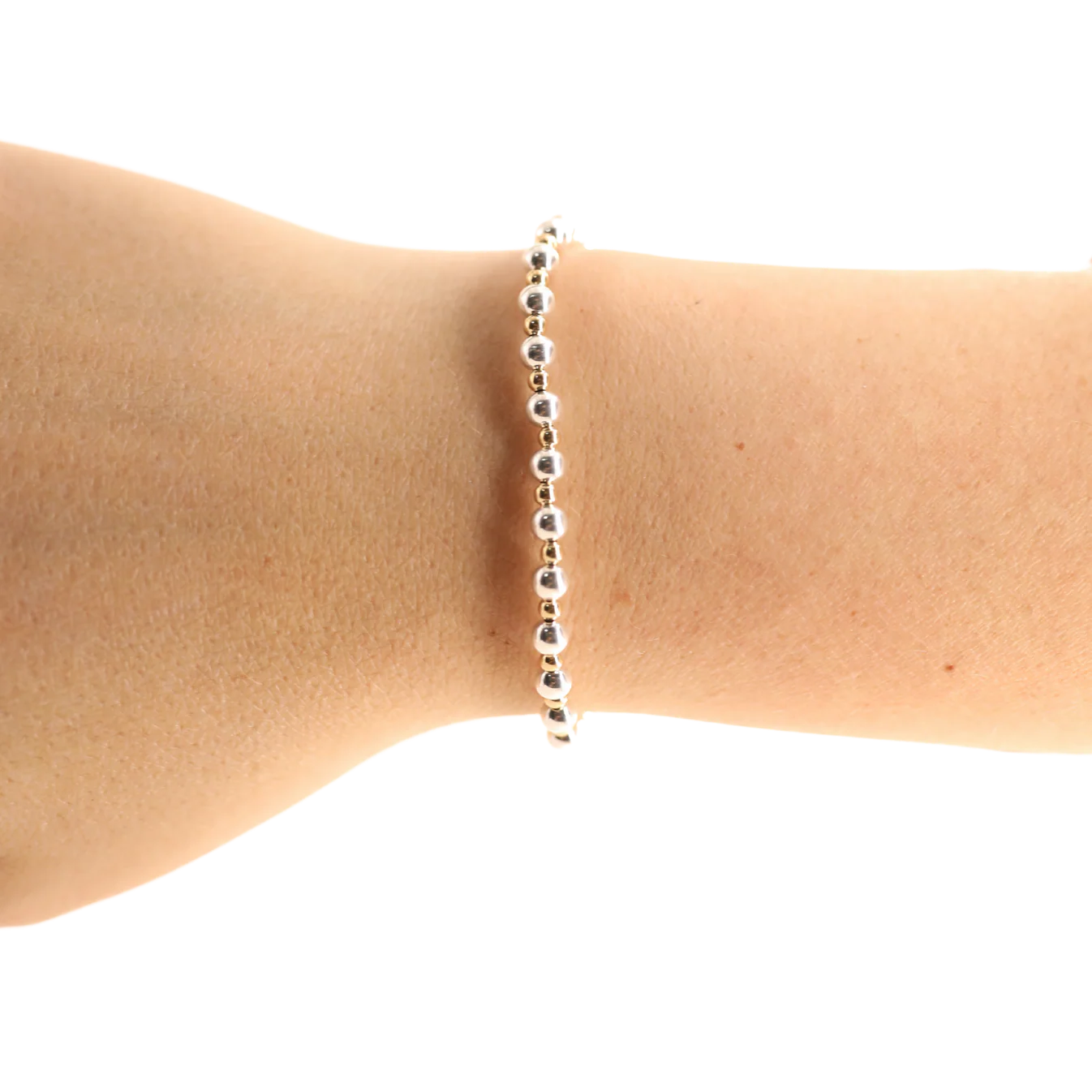 Beaded Blondes Mini Katy Bracelet Silver & Gold