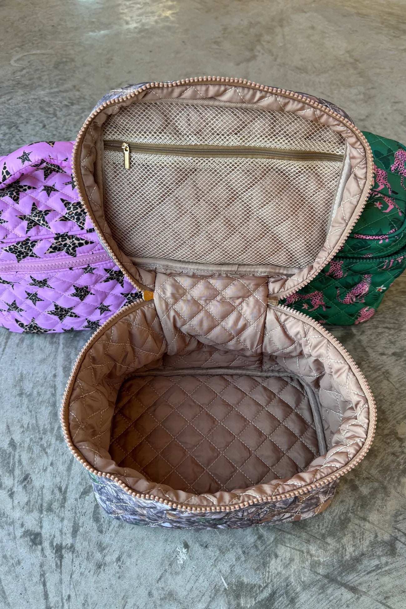 Quilted Cosmetic Bags