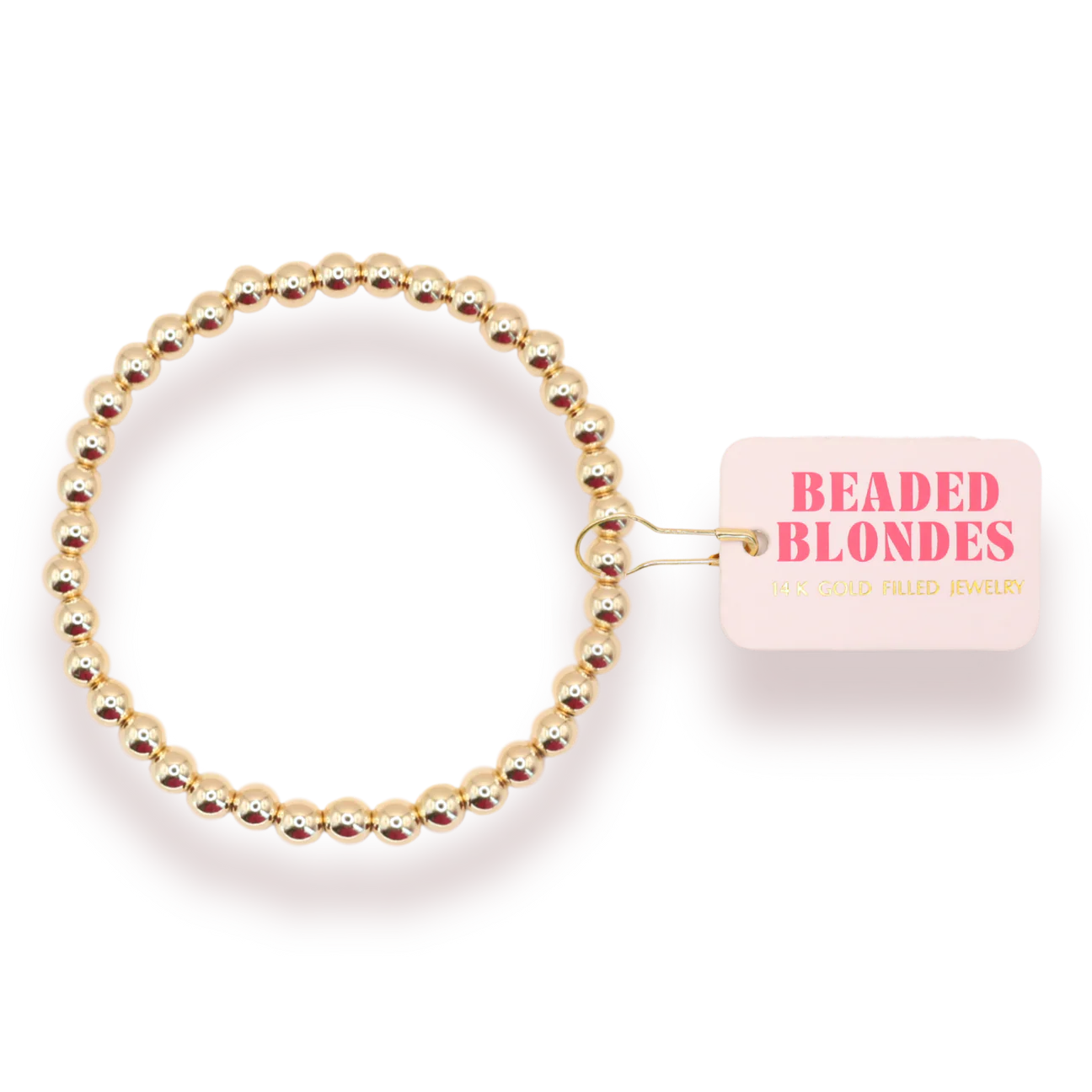Beaded Blondes: 5mm Gold Beaded Bracelet
