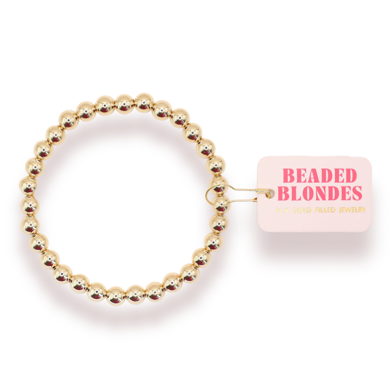 Beaded Blondes: 6mm Gold Beaded Bracelet