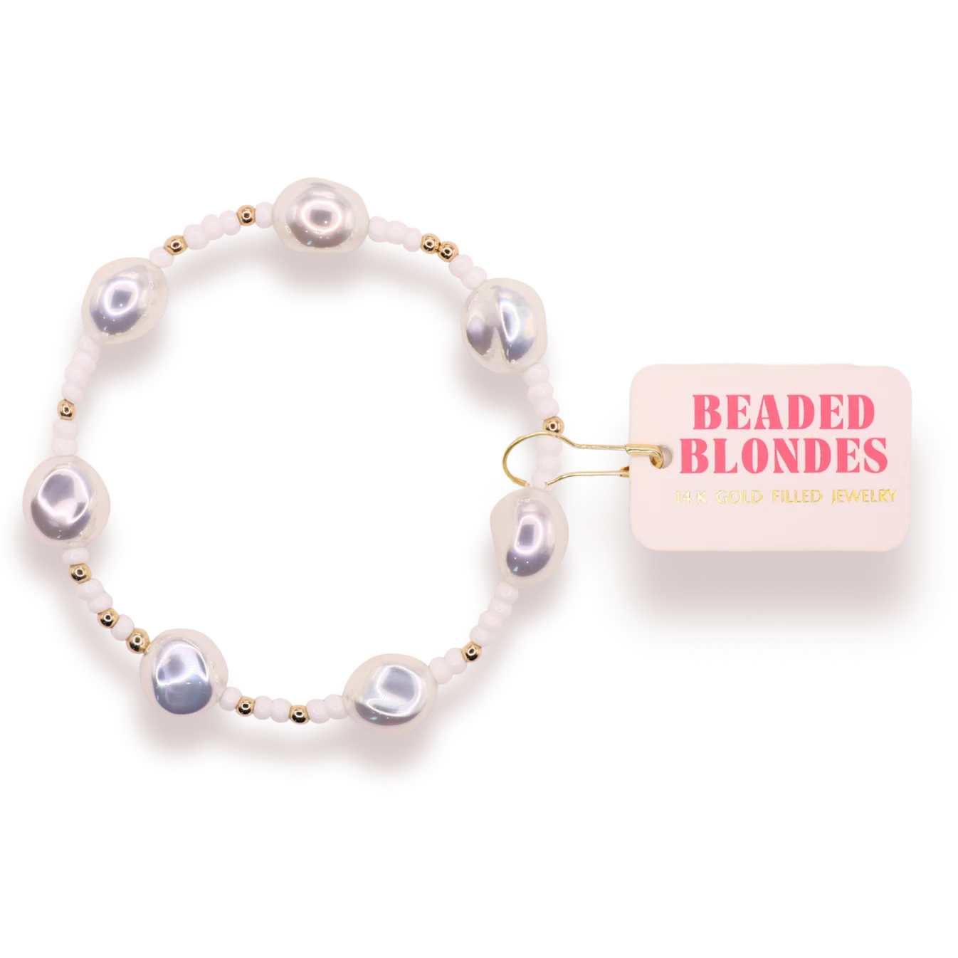 Beaded Blondes Sadie Sprinkle Bracelet: White
