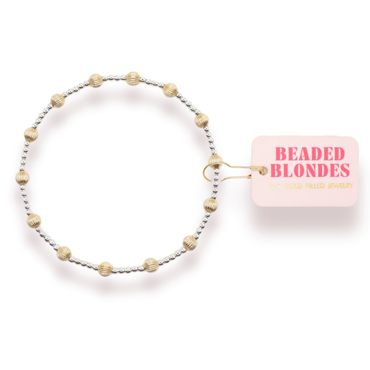 Beaded Blondes lively Bracelet Silver & Gold