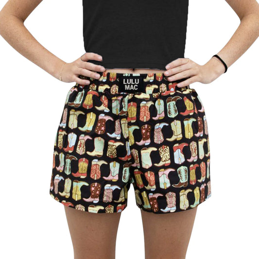 Lulu Mac Boot Boxer Short: Black