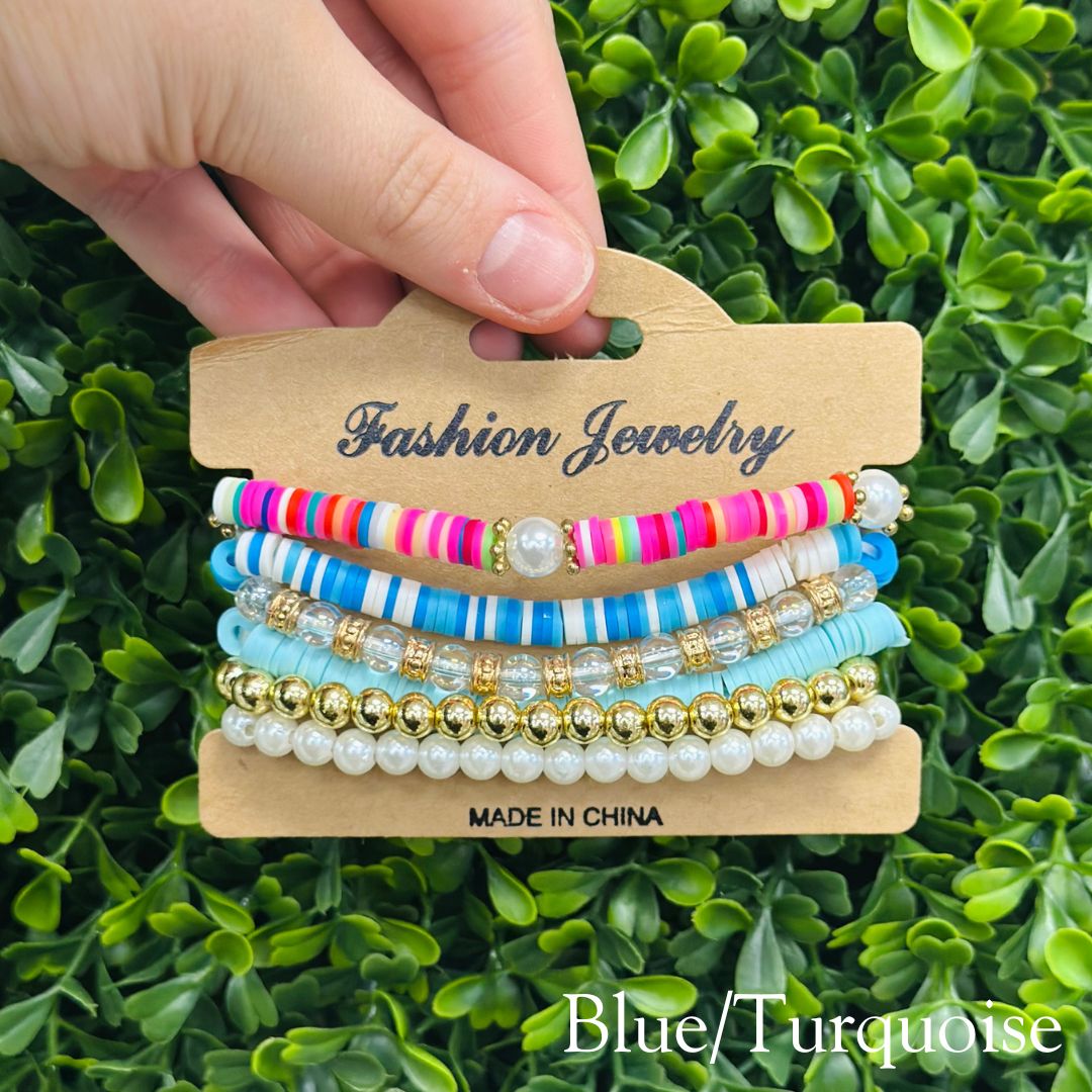 Multi-Color Stackable Bracelets (6 Styles)