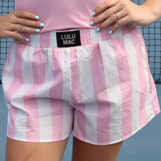 Lulu Mac Darby Boxer Short: Light Pink