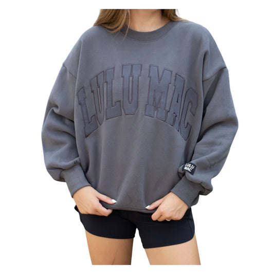 Lulu Mac Mono Sweatshirt: Dark Grey