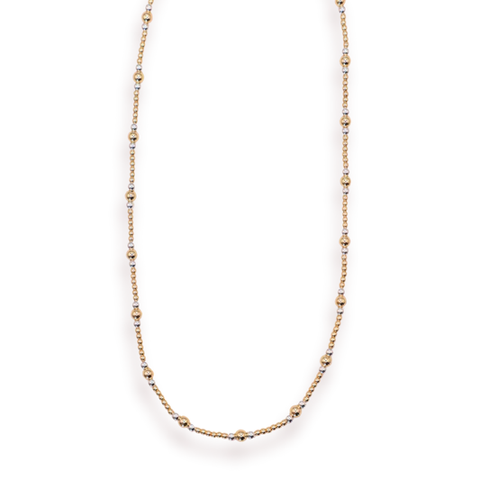 Beaded Blondes Dainty Sutton Necklace Gold & Silver