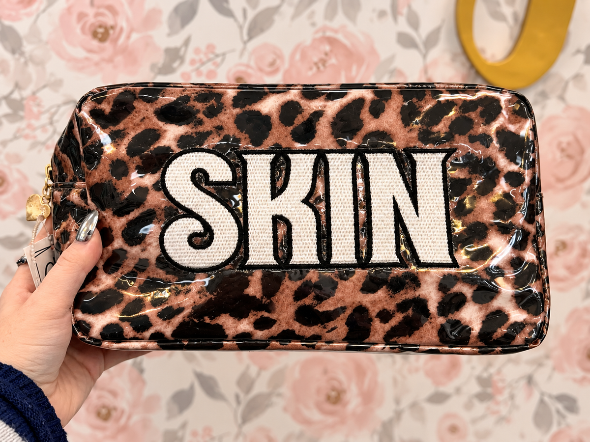 Makeup & Skin Leopard Cosmetic Bags