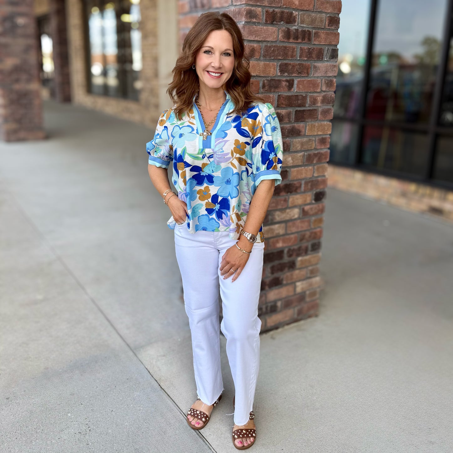 Risen TC Mid Rise Ankle Straight Raw Hem Pant