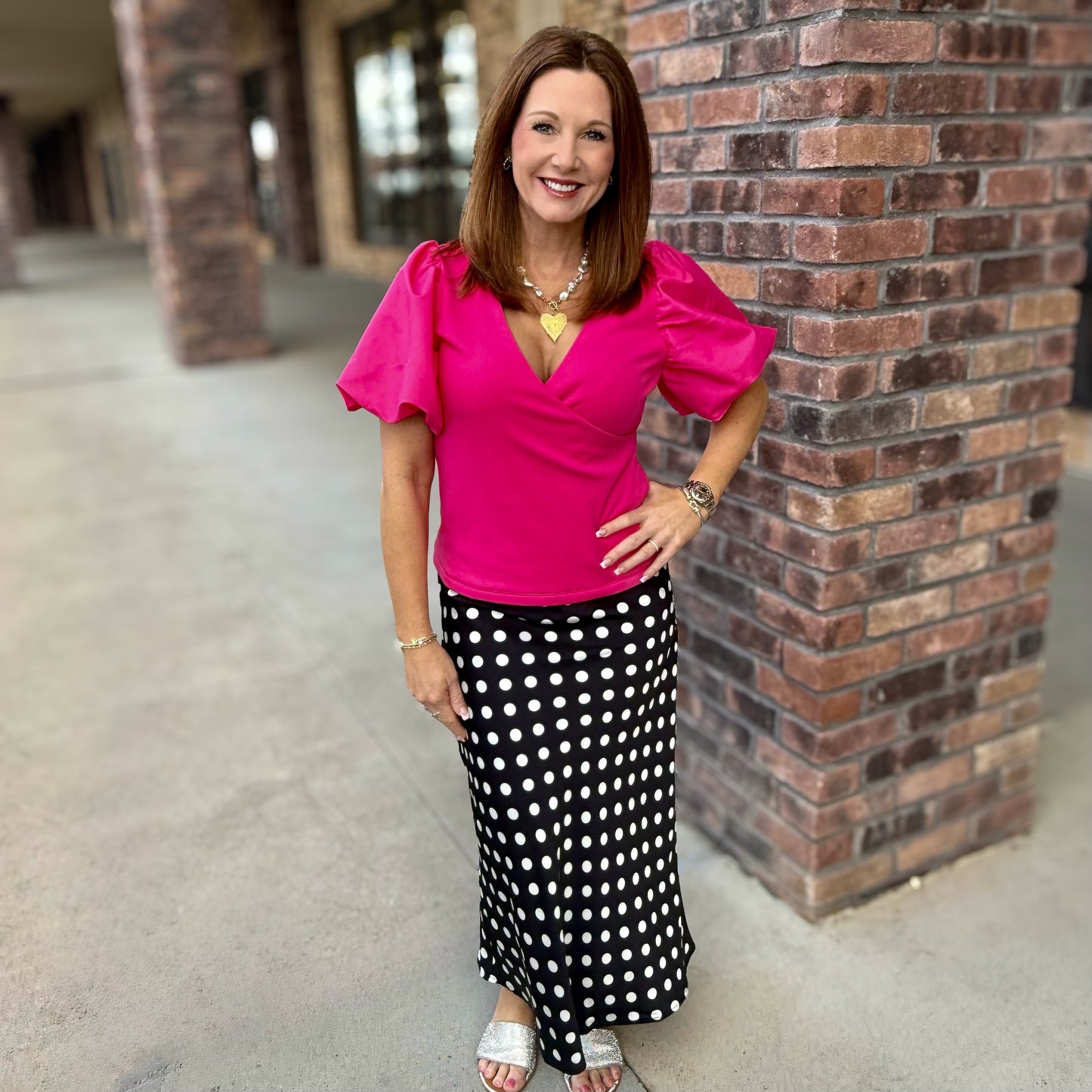 Polka Dot Days Skirt: 2 Colors