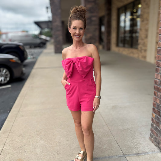 Sweetheart Bow Romper