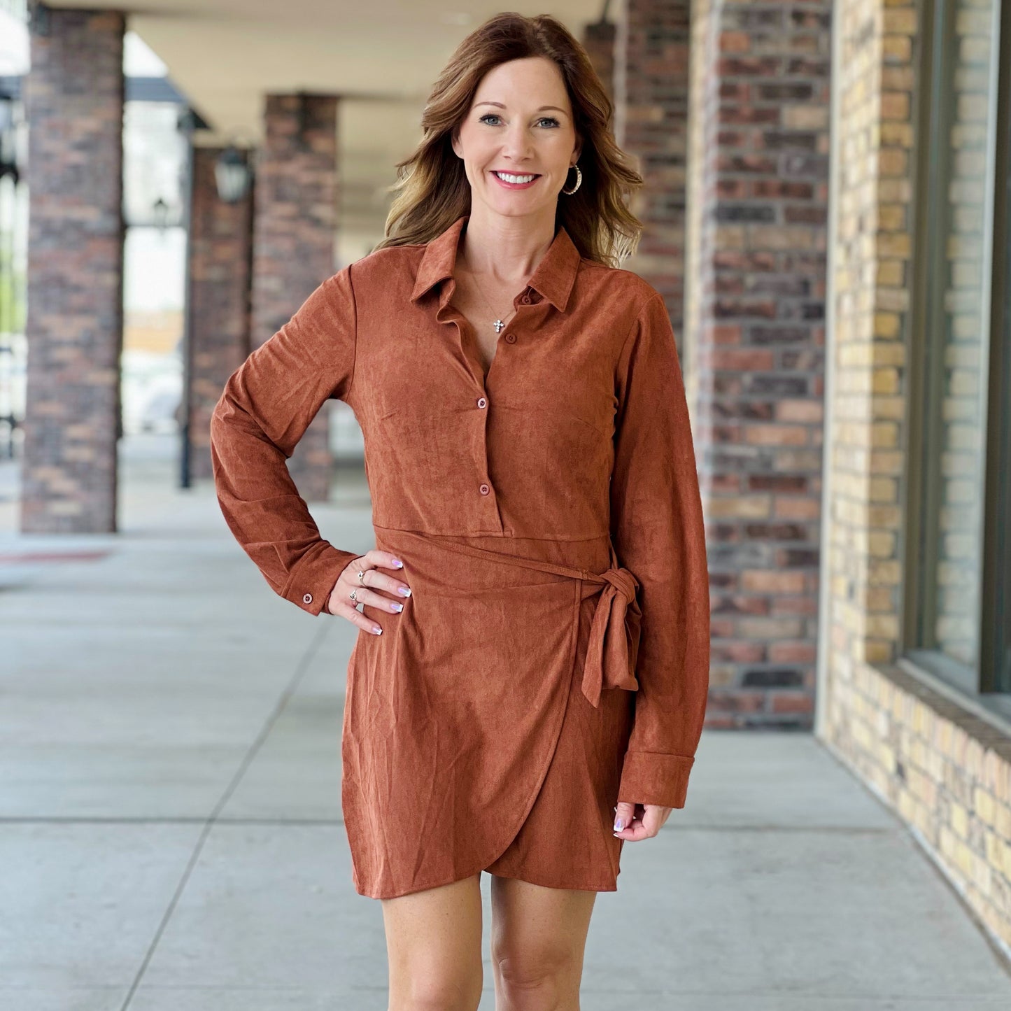 Rustic Suede Dress