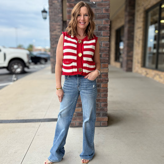 Risen High Rise Wide Leg Vintage Jean