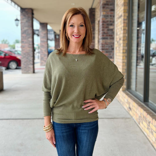 Fitted Olive and Charcoal Sweaters