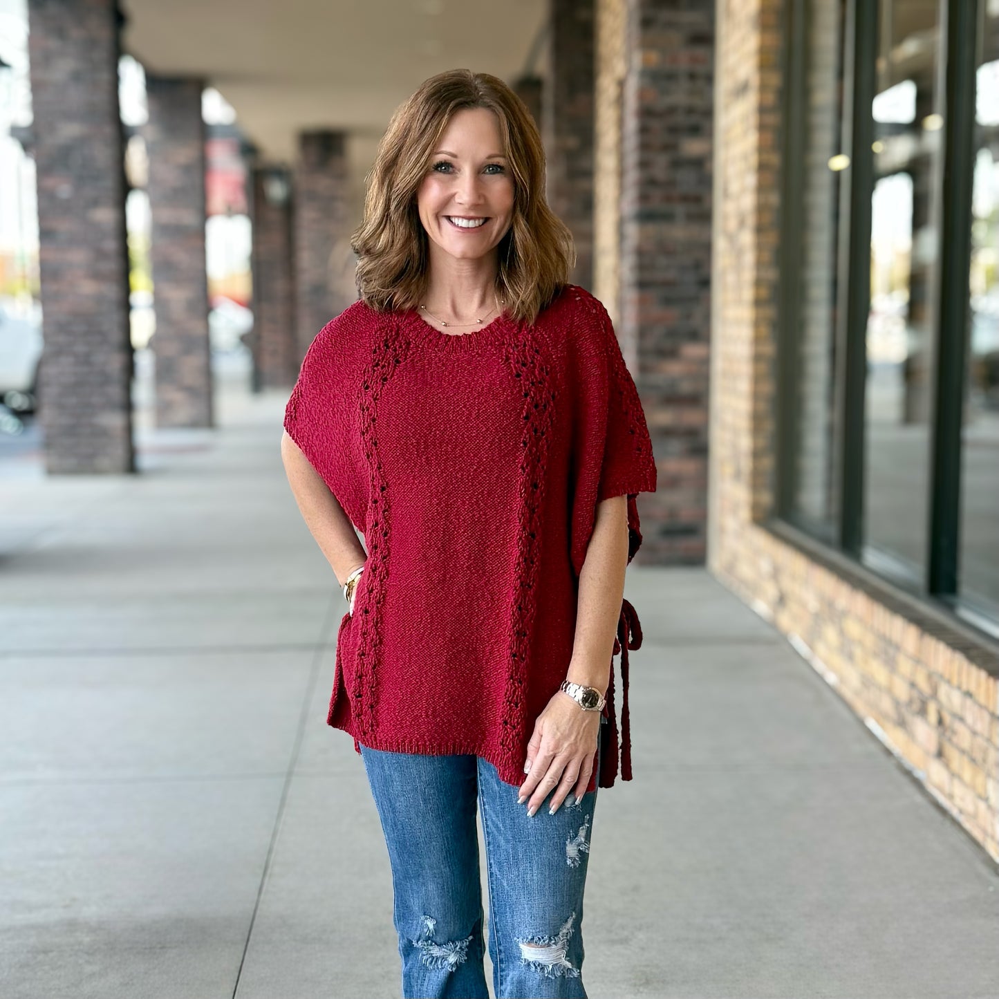 BOHO Half-Sleeve Sweater