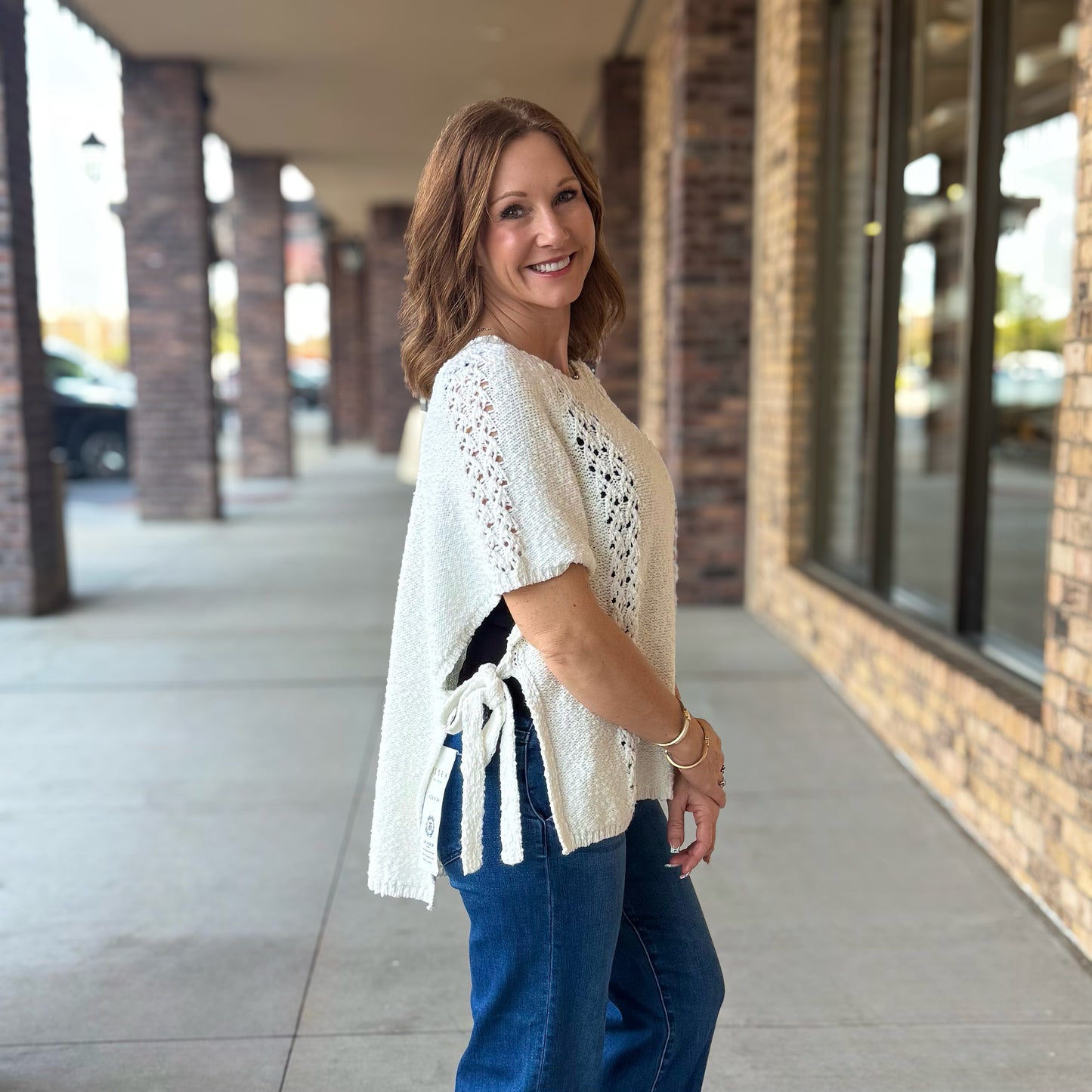 BOHO Half-Sleeve Sweater