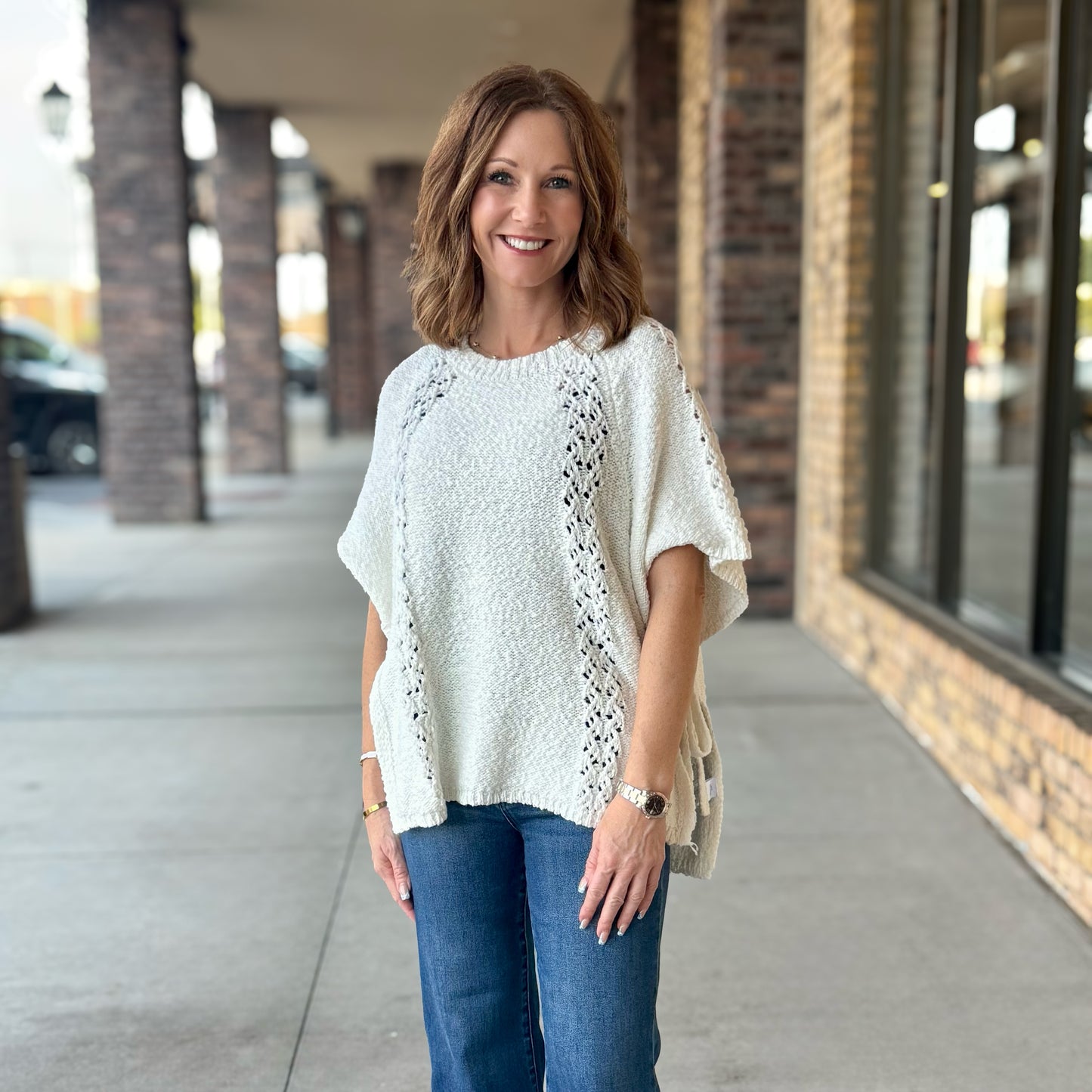BOHO Half-Sleeve Sweater