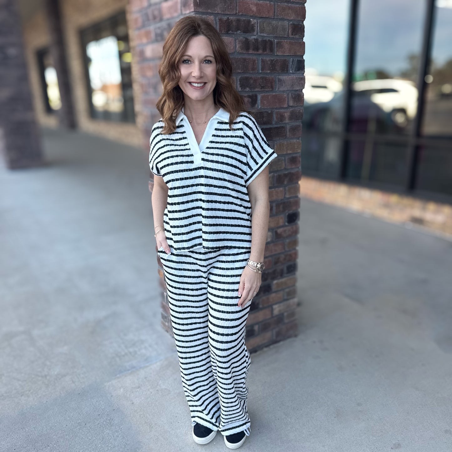 Everyday Stripe Set: Black/White