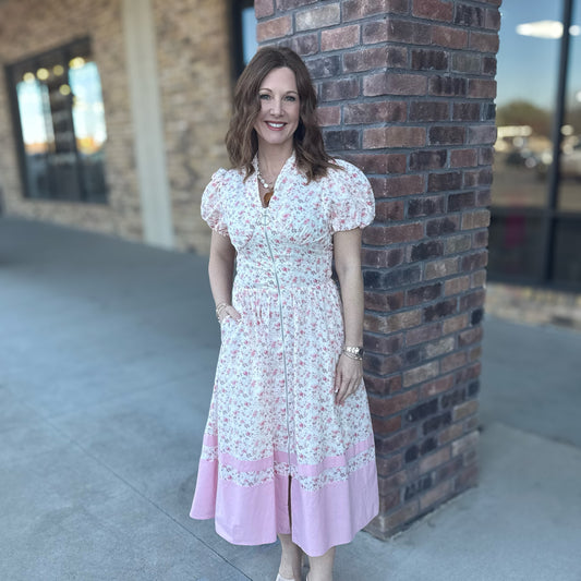 Zip Into Spring Dress: Pink