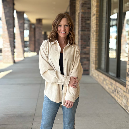 Fall's Best Corduroy Shacket: 3 Colors