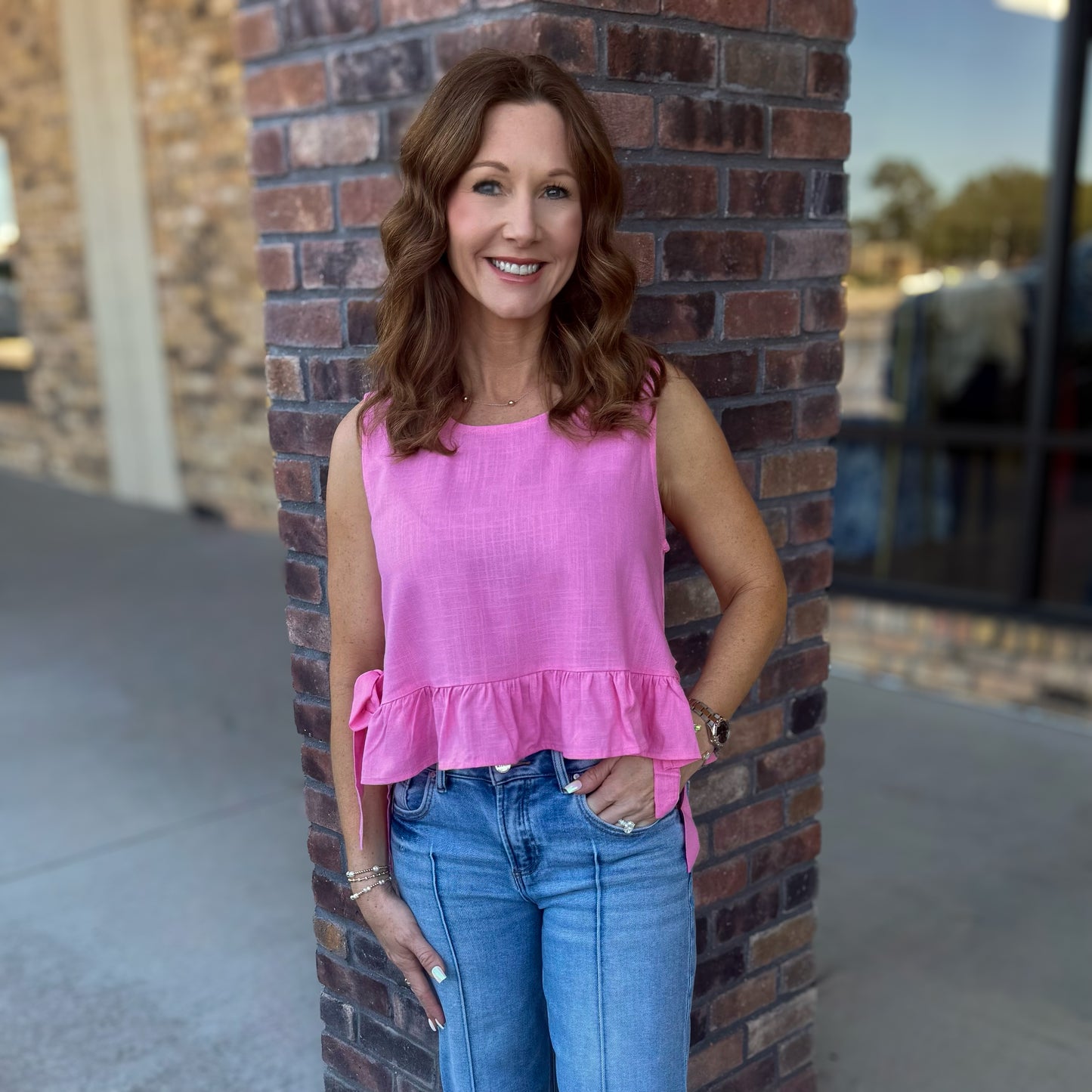 Playful & Fun Sleeveless Top: 3 Colors