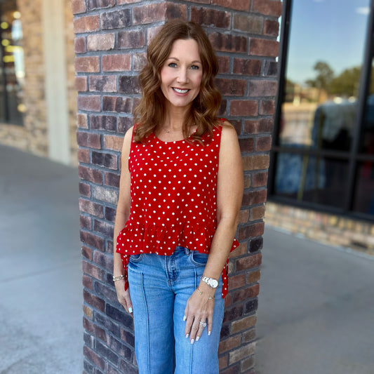 Playful & Fun Sleeveless Top: 3 Colors