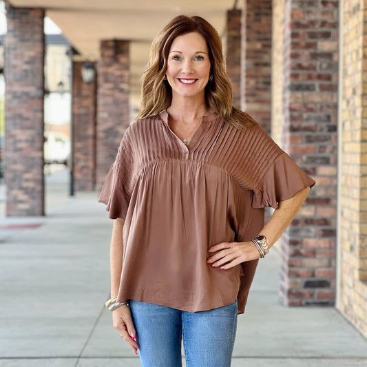 Hot Chocolate Blouse